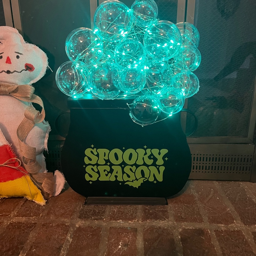 Spooky witch cauldron